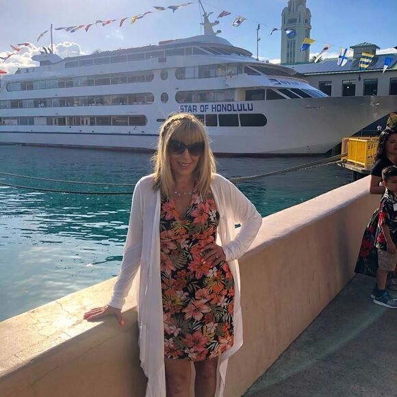 Tropical Bliss Criss cross Mini Dress - Picture 4 of 8